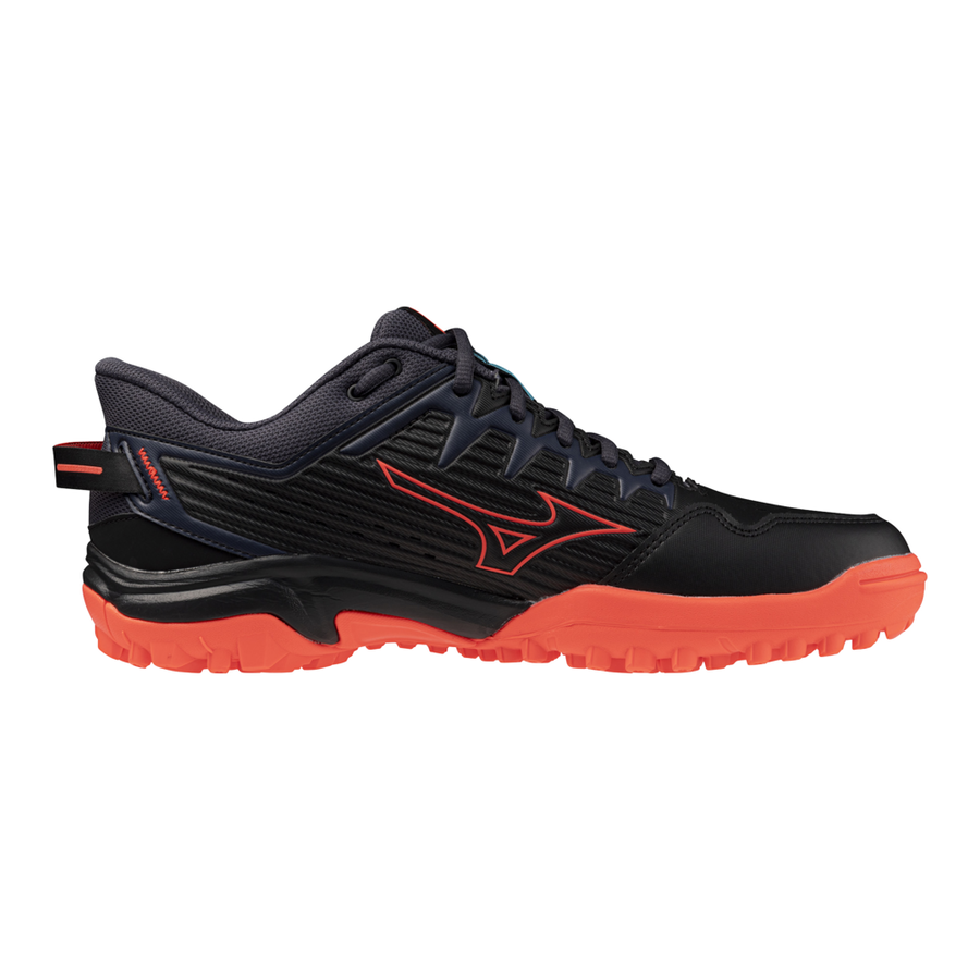 Mizuno WAVE LYNX 2 Black/Neon Flame/Peacock Blue